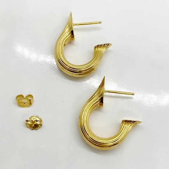 New Anthropologie x MM Druck Teja Hoop Earrings - Picture 10 of 13